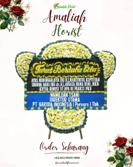 Papan Bunga Duka Universitas Prasetiya Mulya